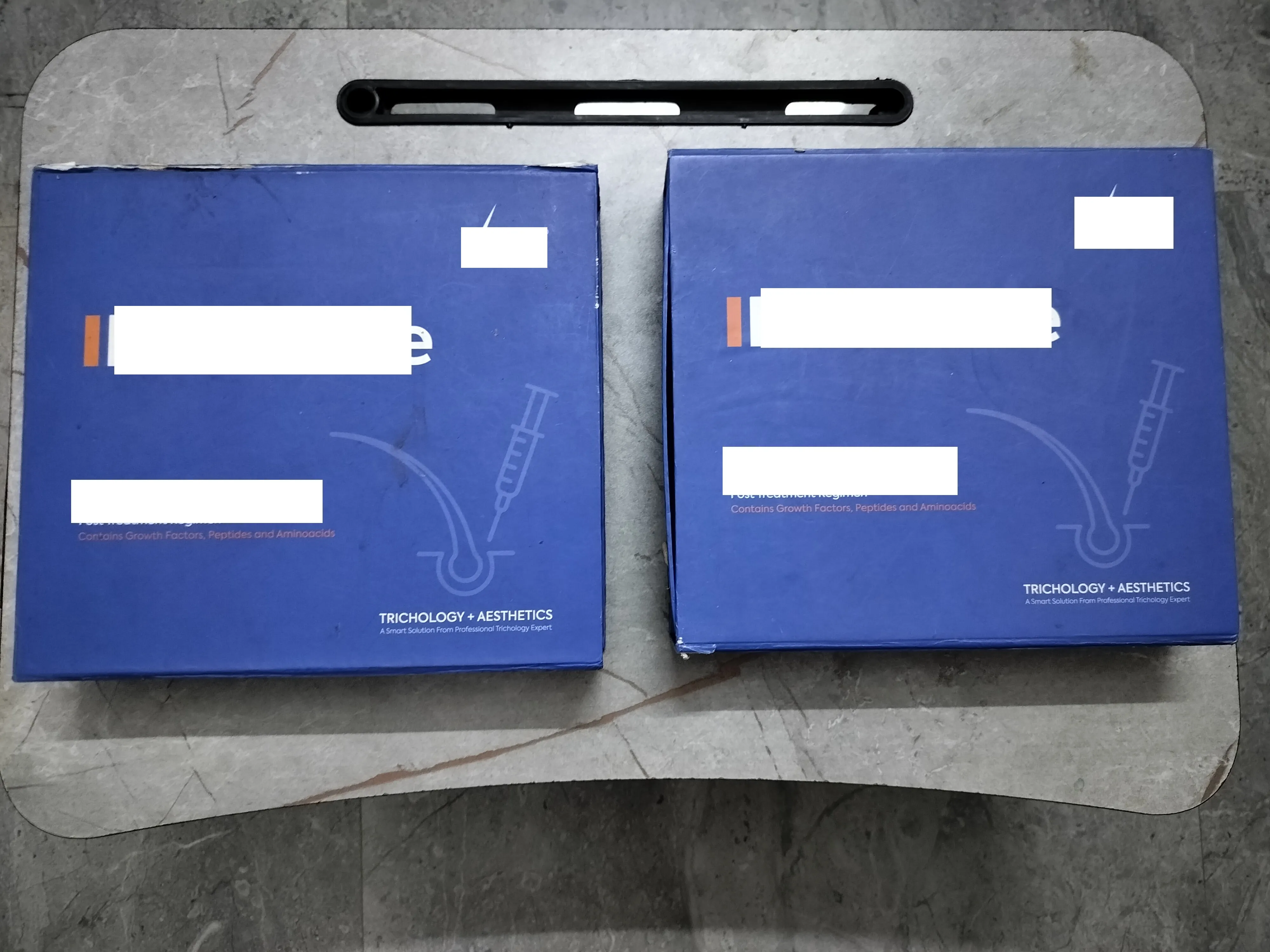 Kits from a haircare brand that my wife visited