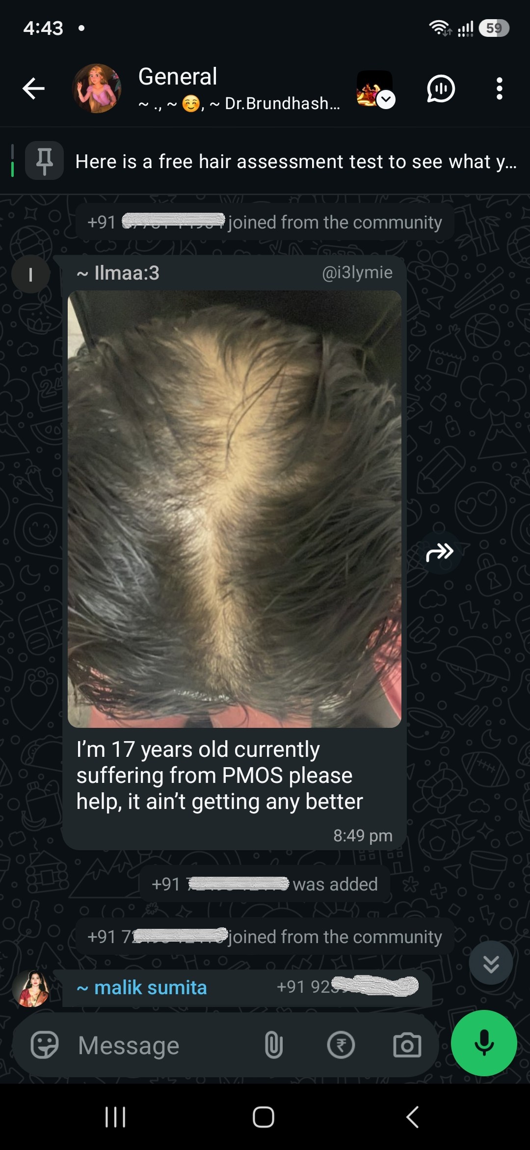 Seventeen years old, with PCOS. "Please help, it ain't getting any better."